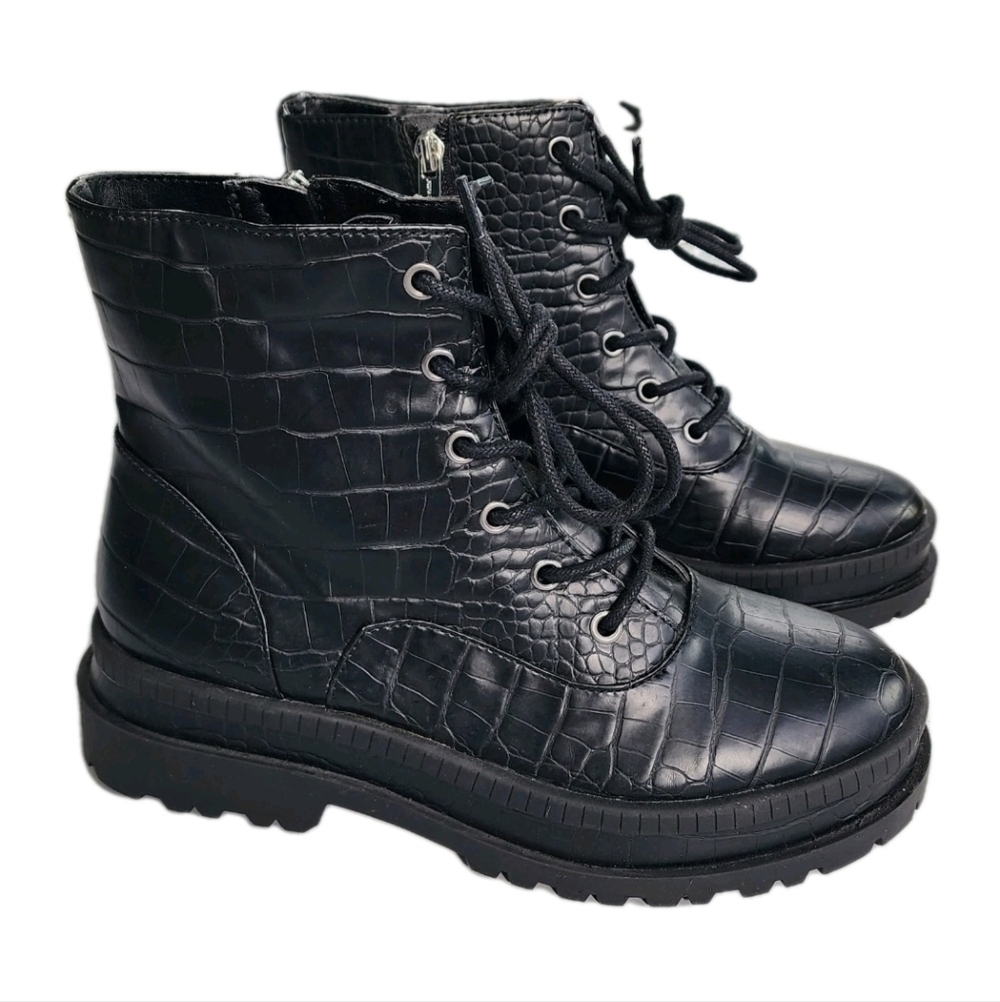 Jessica Simpson Women's Enita Combat Ankle Boot Man Made Material Size 7